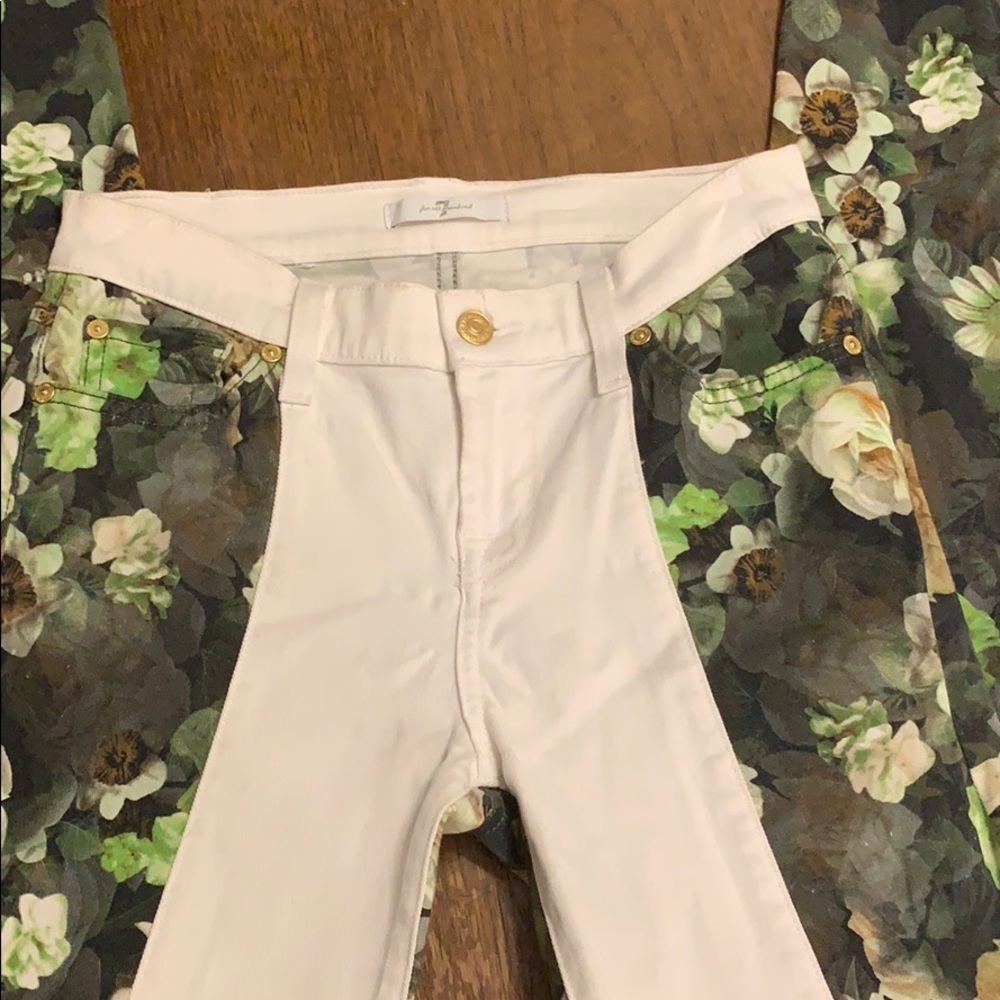 7 For All Mankind floral jeans